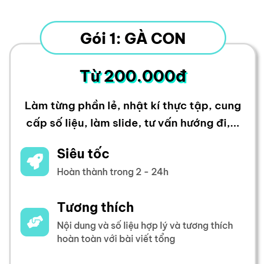 Gói GÀ CON tại Luận Văn EZ